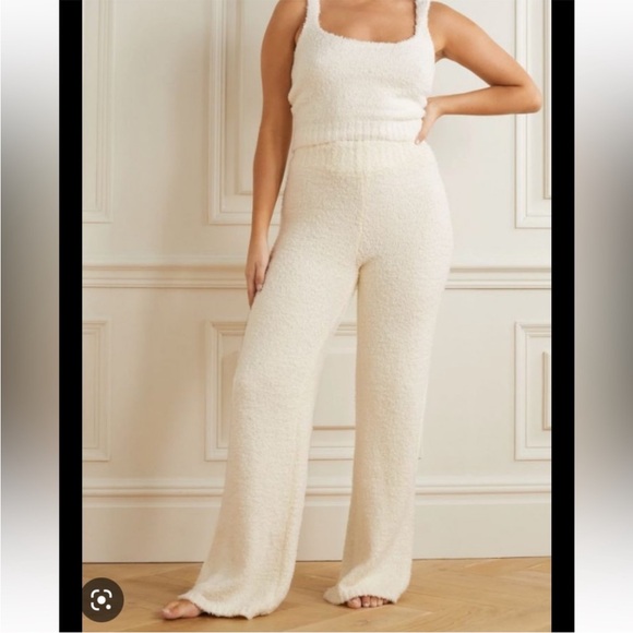 SKIMS Cream Cozy Pajama PANTS - Picture 3 of 8
